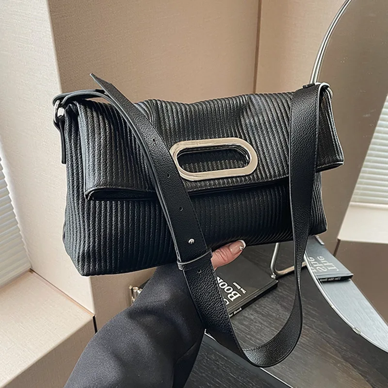 

Просторная сумка на плечо, модная пригородная сумка для женщин, большая вместительная сумка через плечо, универсальная дневная ночная сумка, элегантная сумка на ремне ​