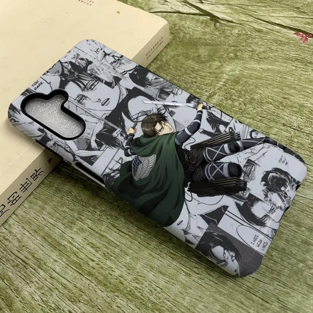 

Attack On TitanS Cool Phone Case For SamsungS25 Film Shell GalaxyS24Ultra 23plus S22 21 A56 36 26 16 Luxury Double Layer Cover