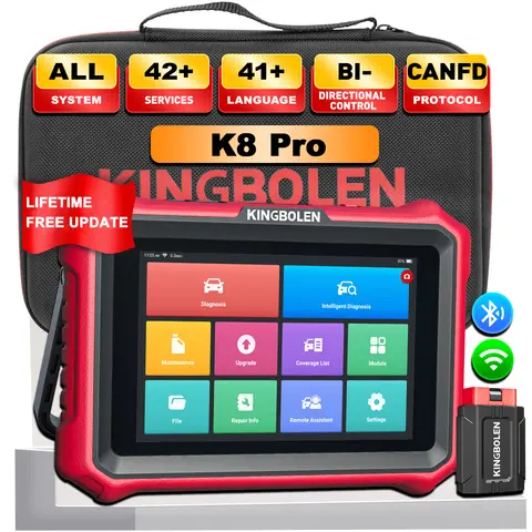 KINGBOLEN K8 Pro K10 Pro OBD2 Scanner Bidirectional Scan Tool with Lifetime Update All System Diagnostic Tool ECU Code 34+ Reset