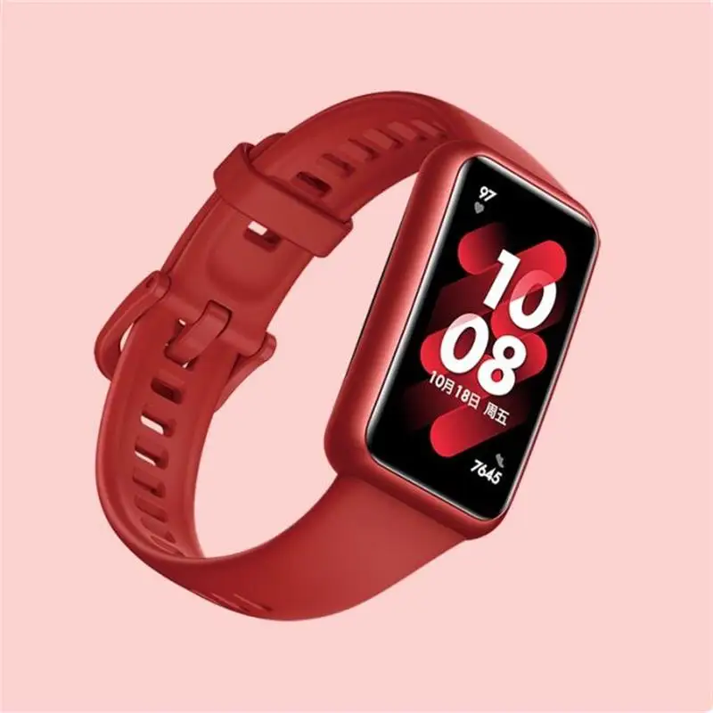 Strap For Huawei Band 7 Strap Accessories Silicone Smartwatch Replacement watchband Wristband correa bracelet for Huawei Band 7 image 3