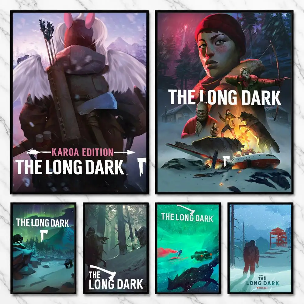The Long Dark Frozen Wilds Survival Solitude Quest Poster Self-Adhesive Unframed Fashion Wall Prints for Office & Home Decor