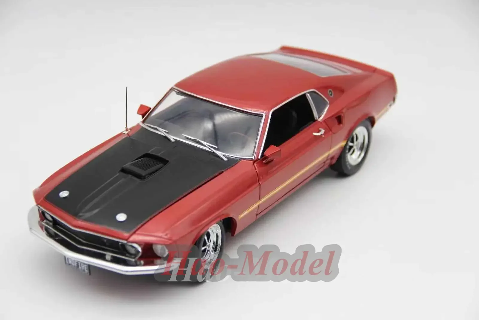 ACME 1/18 For Ford Mustang Mach1 428 1969 Cobra Jet Alloy Diecast Car Model Kids Toys Gifts Hobby Display Collection Simulation