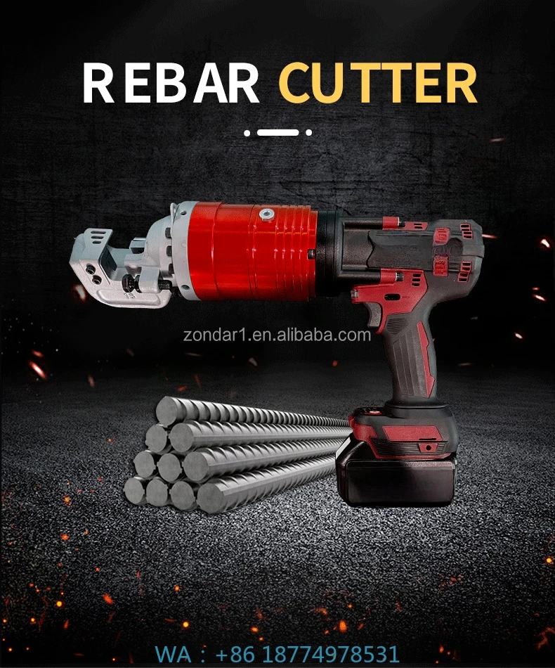 teel Bar Cutter Hydraulic Rebar Cutting MachineDC18V/4A/5A Handheld Lightweight S