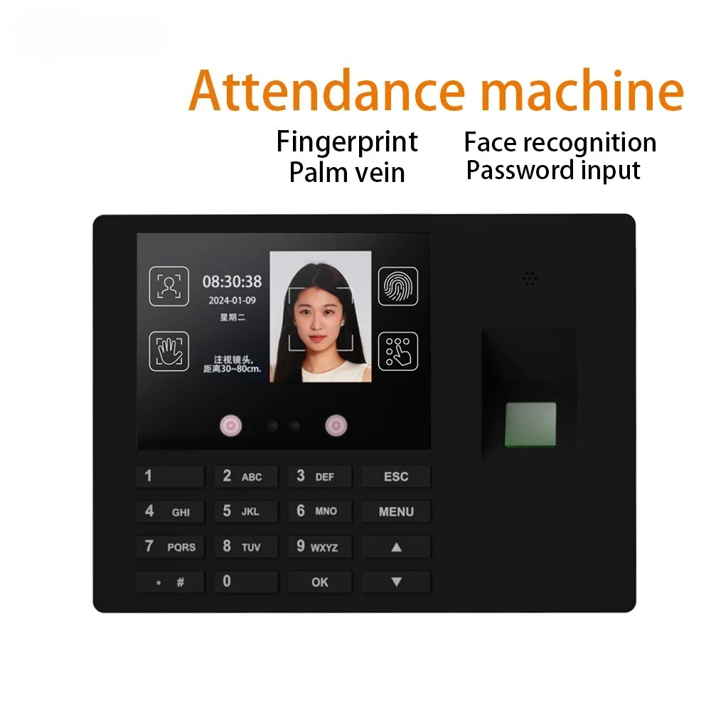 

Multi-Functional Attendance Machine Administrative Check-In Facial Recognition Fingerprint Recognition Password Recognition