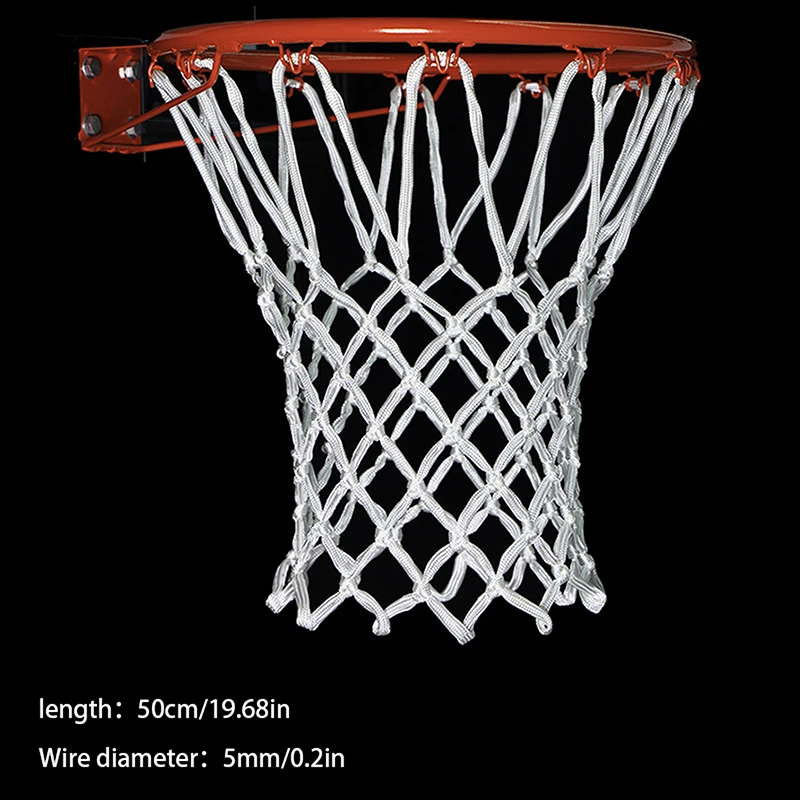 Basketball Rim Mesh Net Standard Sports Basketball Net Loops Outdoor Sports Basketball Hoop Net Accessories