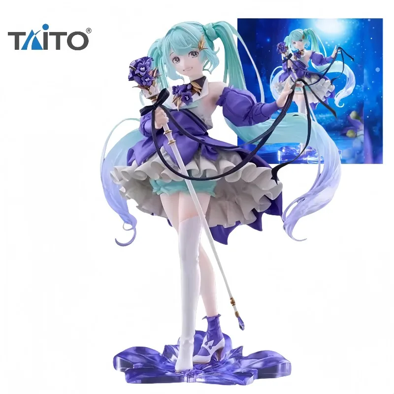 

【In Stock】 Original Taito Hatsune Miku Birthday Party Vocaloid PVC 21cm Anime Character Model Collection Toys Gifts