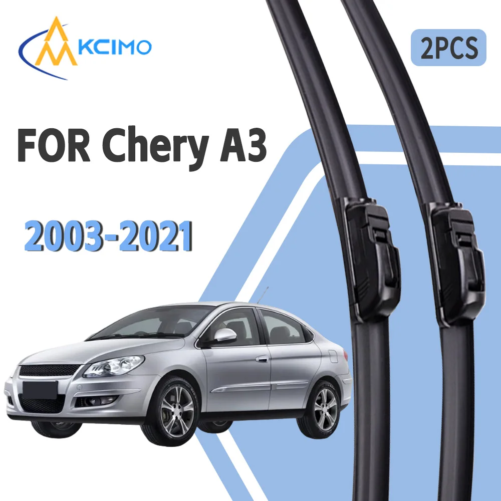 

For Chery A3 2003-2021 U Type Wiper Blades Soft Rubber High Clear Easy Installation All Seasons Car Windshield