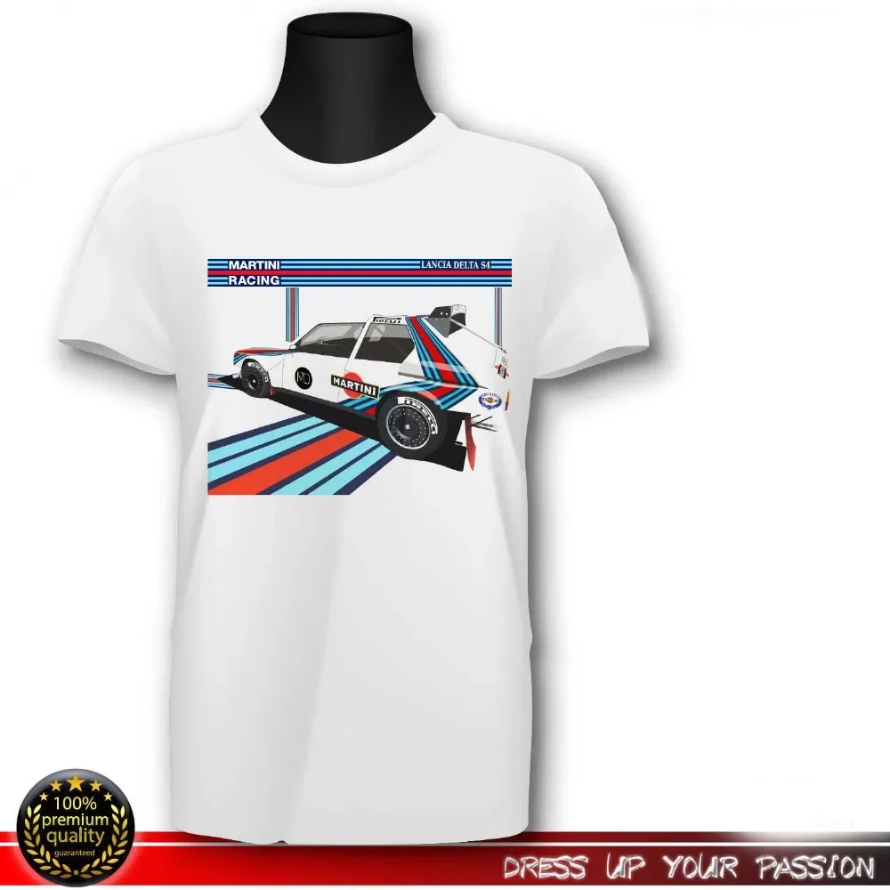 T-Shirt Lancia Delta S4 Hf Martini Racing Montecarlo Winner Old Wrc H Quality! Newest Men'S Funny Tees T Shirts Cotton