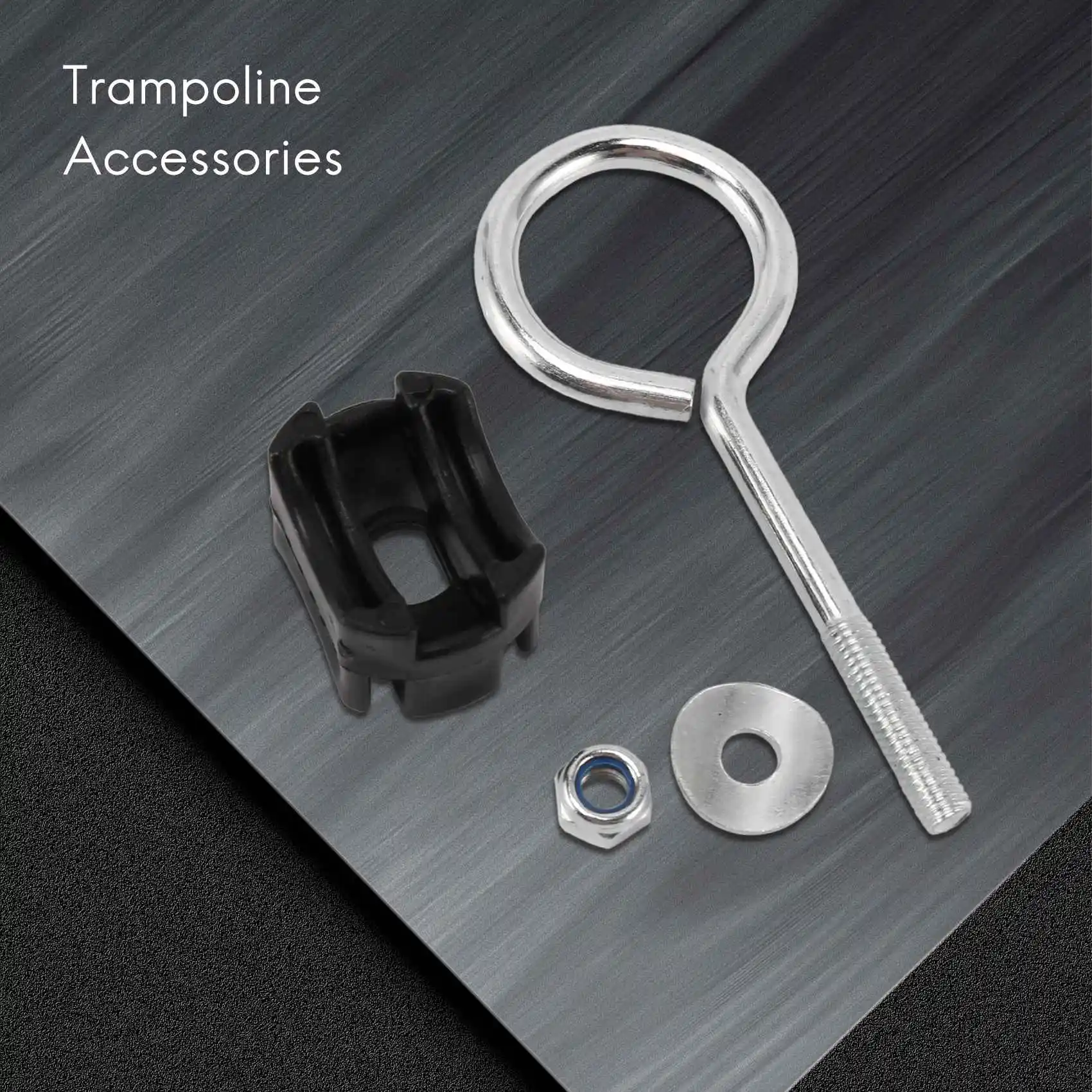 AC88 12Pcs Trampoline Screws Steel Replacement Kit with Round for Nut for Trampoline Stability Accessories