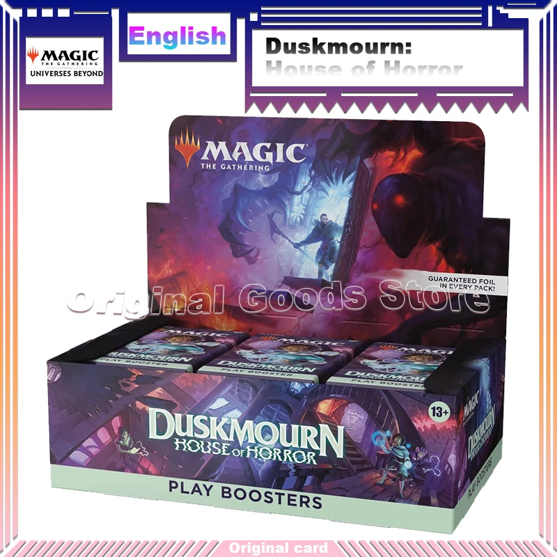 

Оригинальная коробка Duskmourn: Дом ужасов, карточка для игры, усилитель, коллекция на английском языке, торговые карты, детские подарки на день рождения и Рождество