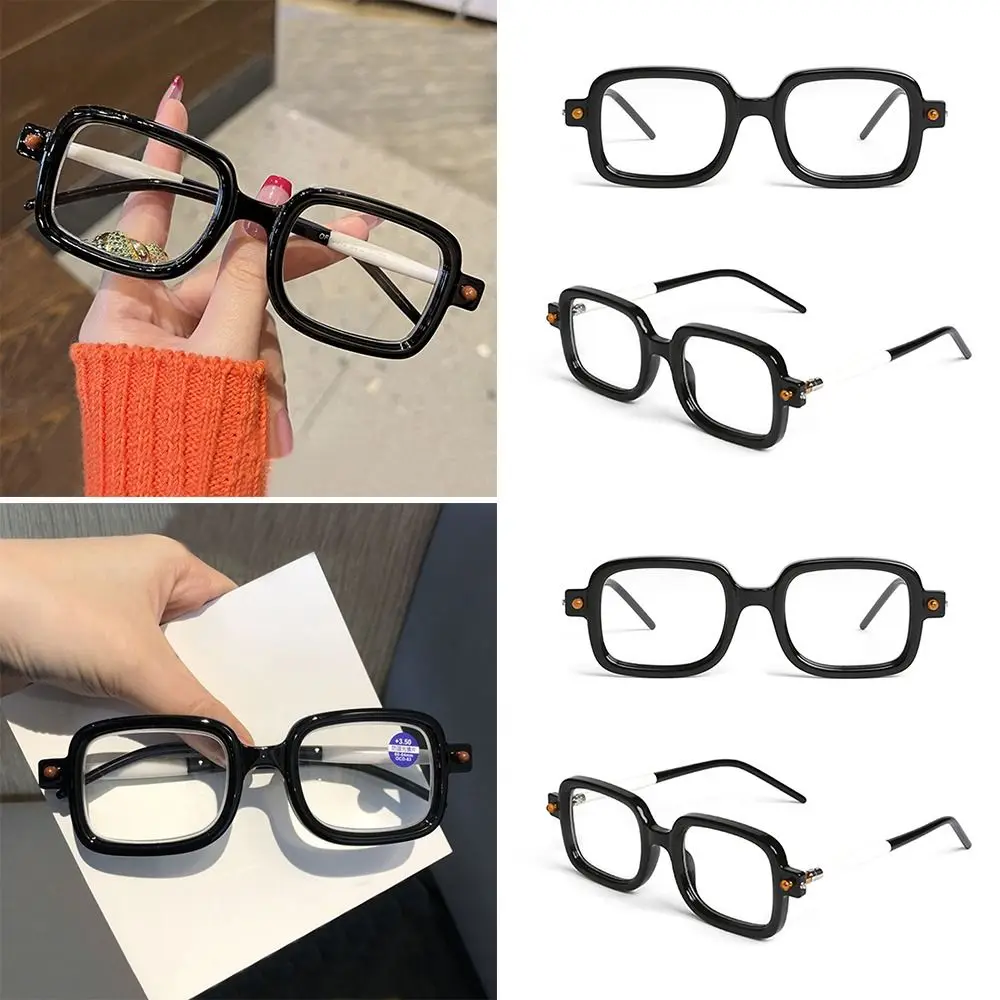 Blue Ray Blocking Anti-Blue Light Reading Glasses Ultralight Eye Protection Square Eyeglasses Board Hyperopia Glasses Office