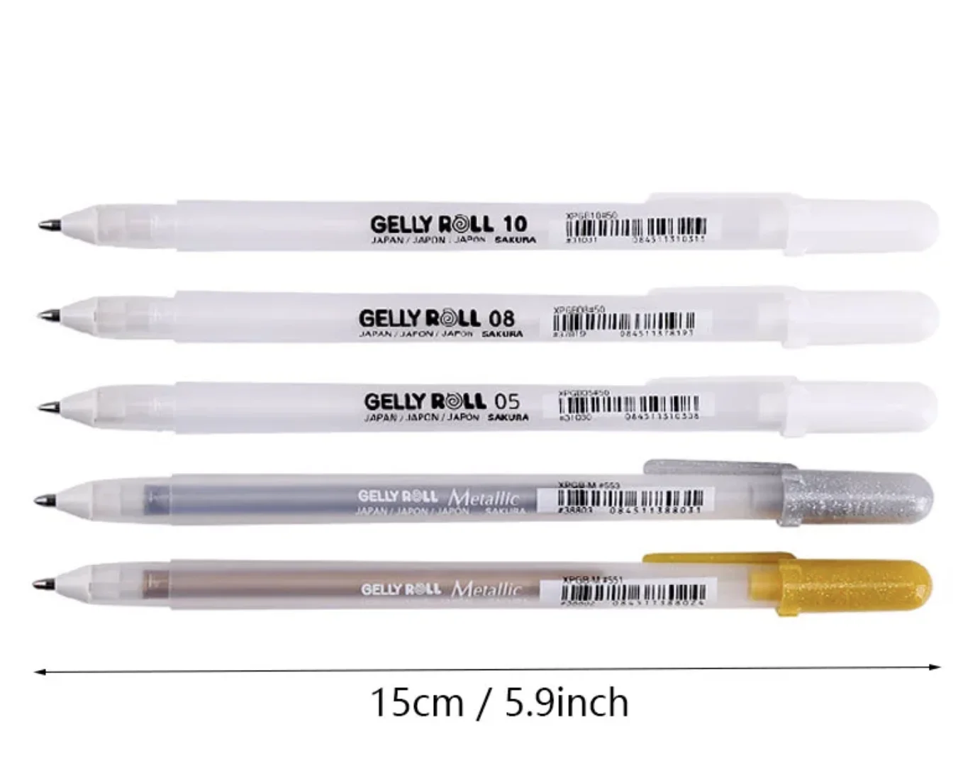 3pcs Set 0.5/0.8/1.0mm Sakura Gelly Roll Gel Pen Gold Silver Highlighter Marker Manga Pen Art Supplies Japanese Stationery