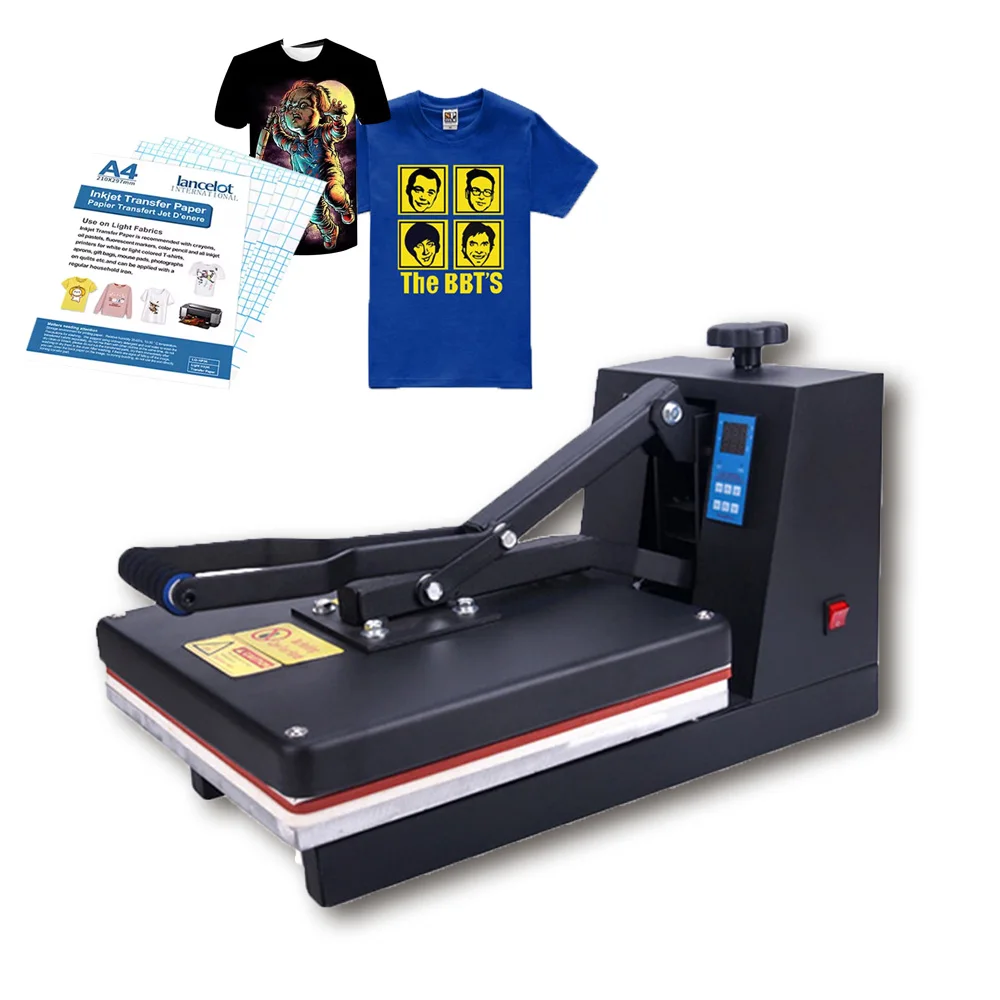 38x38cm Heat Press Machine 110V/220V Multifunction， Digital T-Shirt Press for DTF Sublimation， Heat Transfer Vinyl， DIY T-S