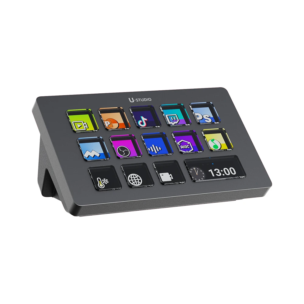 Ulanzi D200 Live Streaming Controller 13 LCD Keys for Gaming Office Work Vlog Content Creation Photo Video Editing