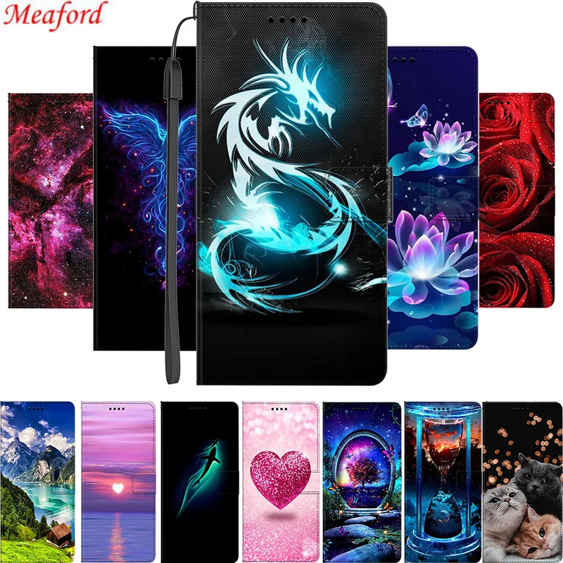 For POCO M6 Pro 4G Wallet Case M 6 Pro Magnetic Book Leather Phone Cover Flip Cases For Xiaomi Redmi Note 13 Pro 4G Case Coque