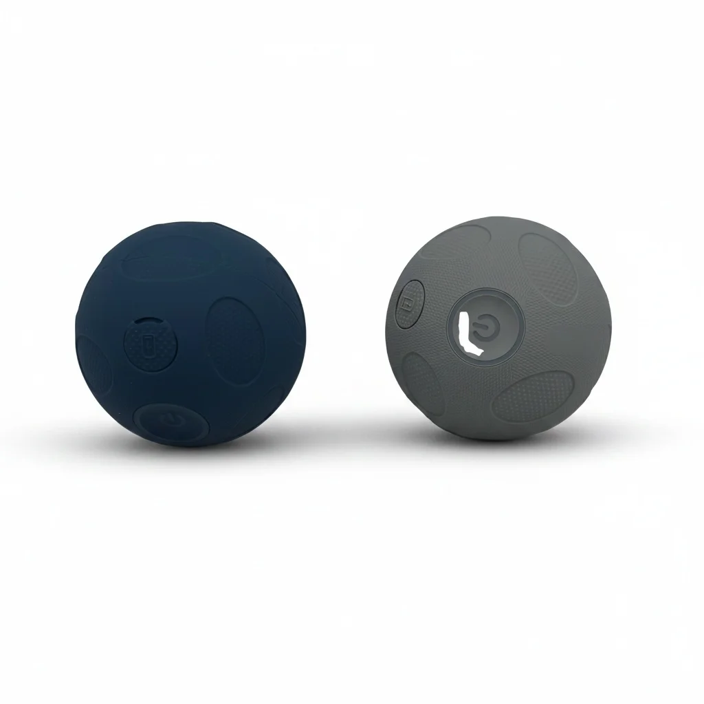 

Vibrating Massage Ball, 5 Heads Elastic, Spiky Fascia Ball, Rechargeable Wireless Remote Body Massager for Back Foot