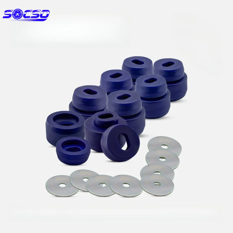 

16pcs PU Oval Body Mount Bush Kit for Chevrolet GMC Silverado Sierra 1500/2500 All Cab