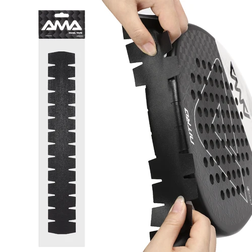 AMA SPORT Cinta protectora para cabeza de raqueta de padel Paquete de 1/2/3/5 Protector de bordes Durable y fácil de reemplazar Cinta para raqueta de remo fácil