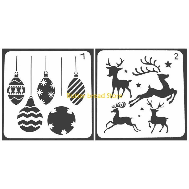 w89c-funny-xmas-painting-stencils-diy-template-reusable-hollow-for-diy-lovers-8-set
