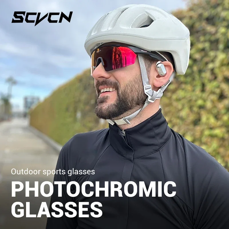 SCVCN Occhiali da sole da ciclismo fotocromatici per esterni Occhiali da MTB Occhiali da ciclismo UV400 Uomo Donna Occhiali sportivi da bicicletta da strada Nuovo