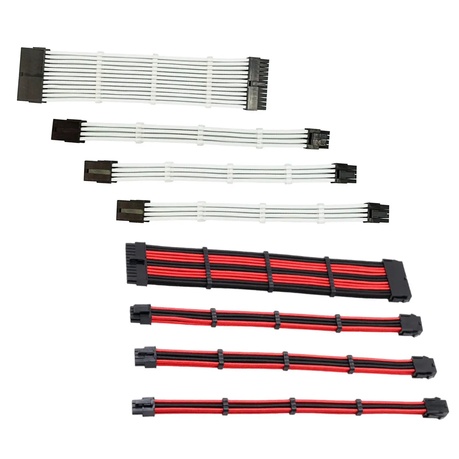4pcs 18AWG Sleeved Cables - Extension Cable Kit 11.81 inch