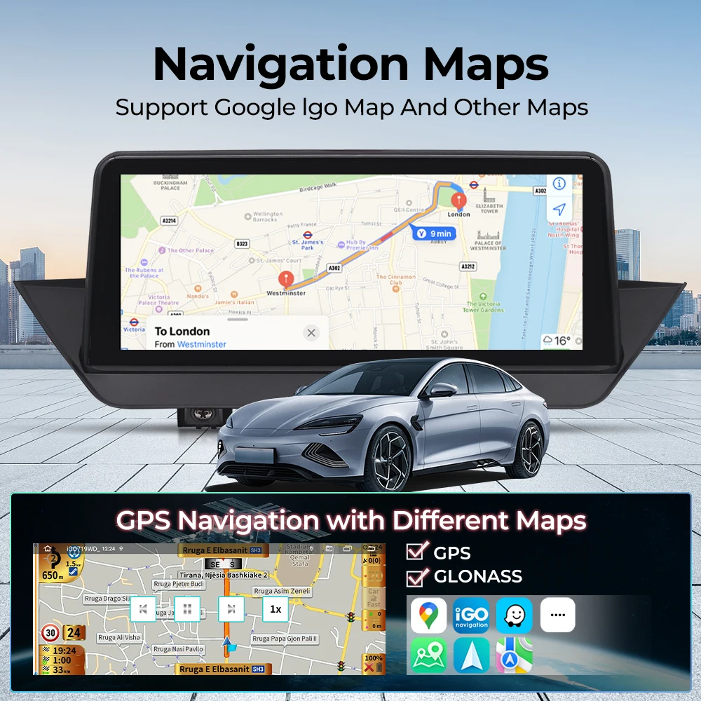 

10.25" Android 14 Car Radio For BMW X1 E84 2009-2015 Multimedia GPS Navigation Stereo Bluetooth Wireless Android Auto 4G Carplay