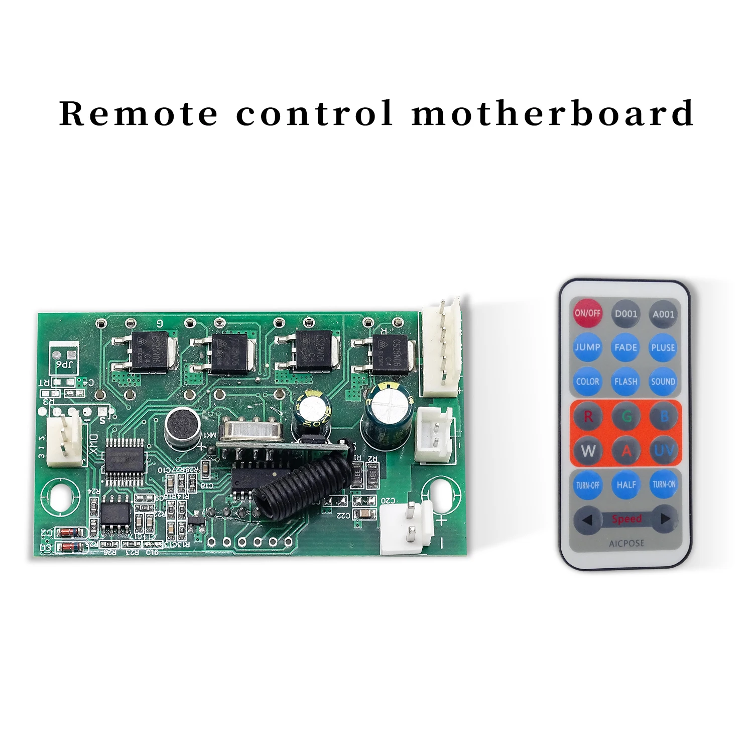 Remote Motherboard Large button 7x12W, 6x12w, 5x12w, 12x12w LED PAR Motherboard Voltage 12-36V par led RGBW 4in1 7*12w