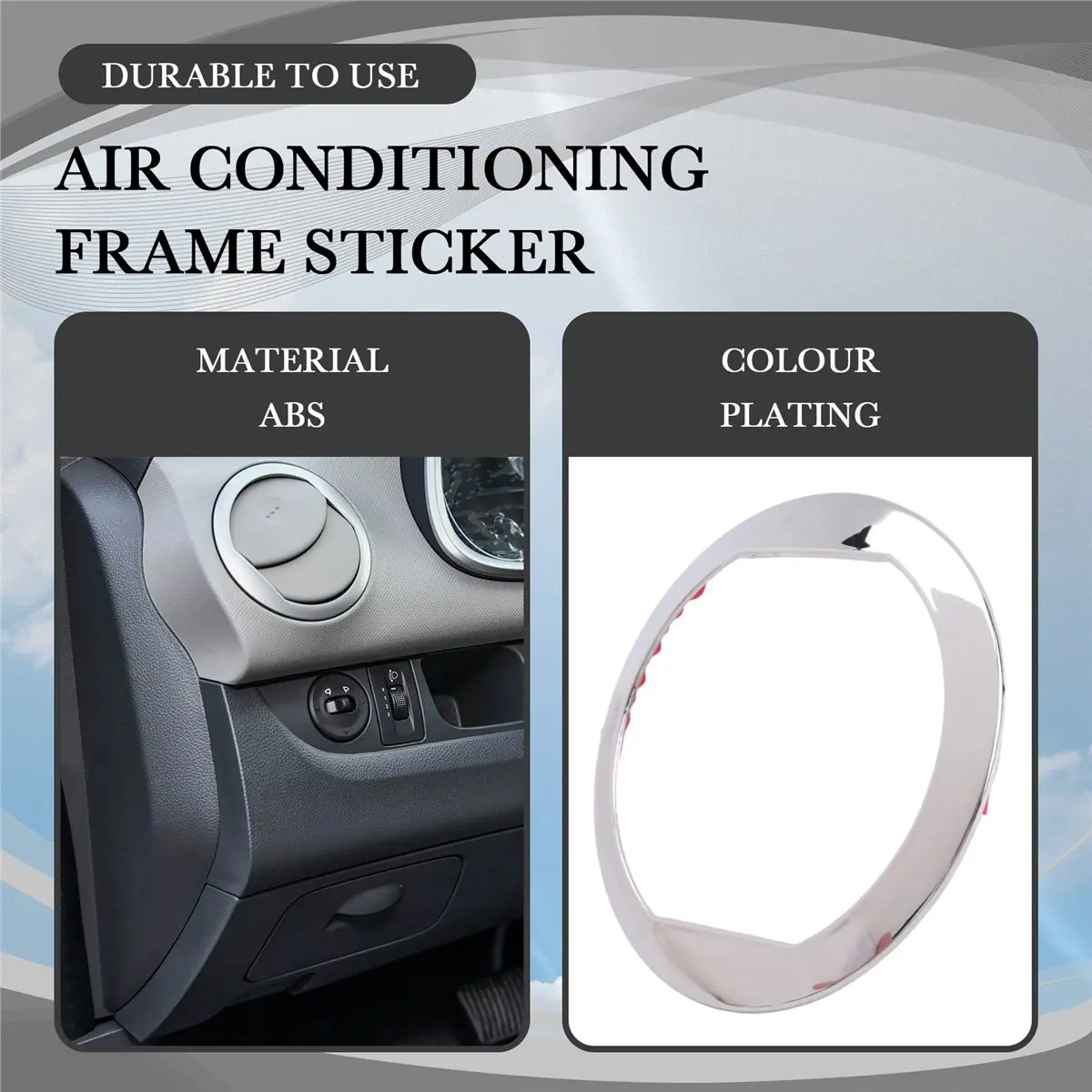 #41S Car Air Outlet Conditioning Cover Frame Car Accessories,Air conditioning frame sticker,(ABS)