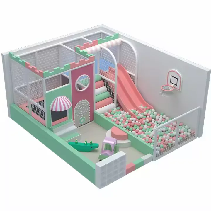 Custom Kindergarten Nursery Toddler Play Center Daycare Wood Climbing Soft Equipment Kids Indoor Playground