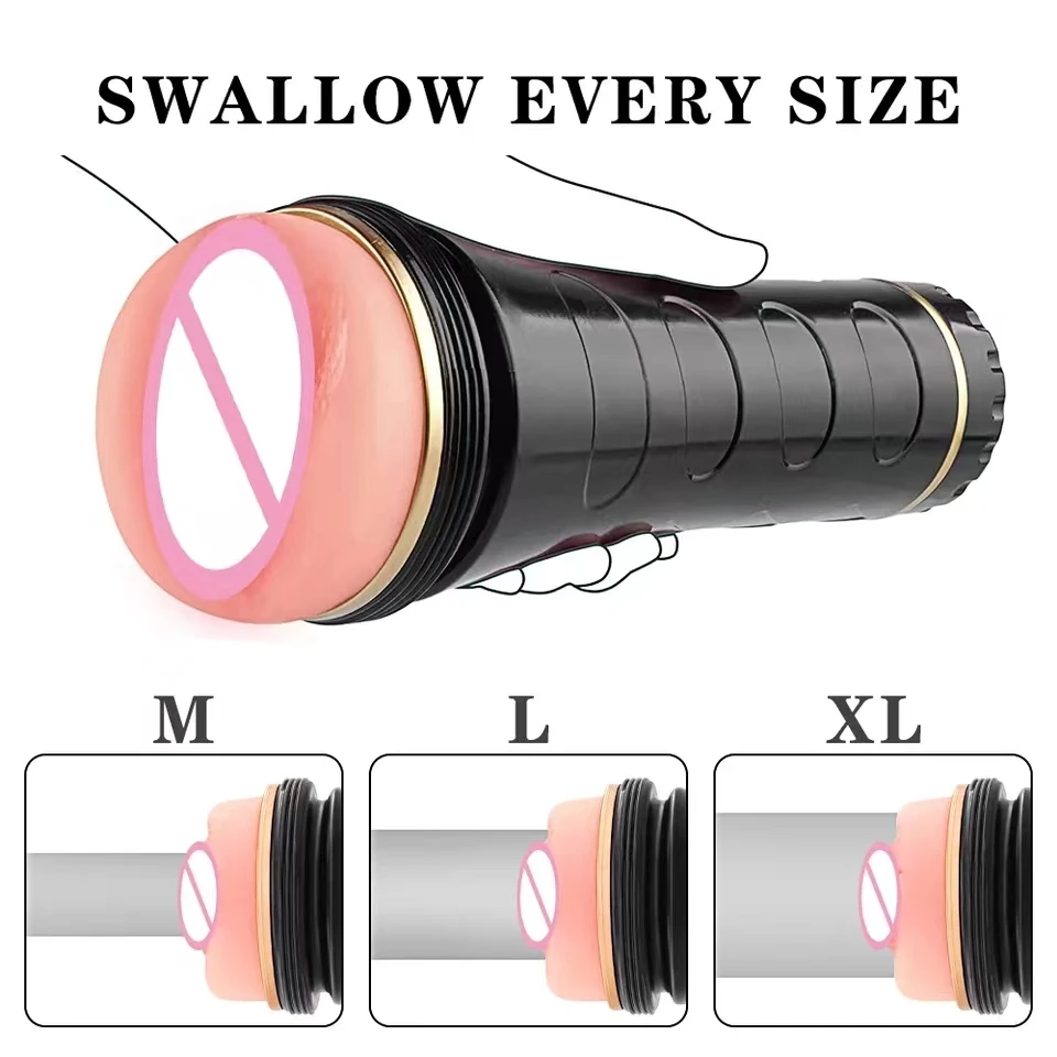 Flesh and LIght Male Masturbators Cup Realistic Silicone Artificial Vagina Pocket Pussy Male Masturbation Sex Toy For Men