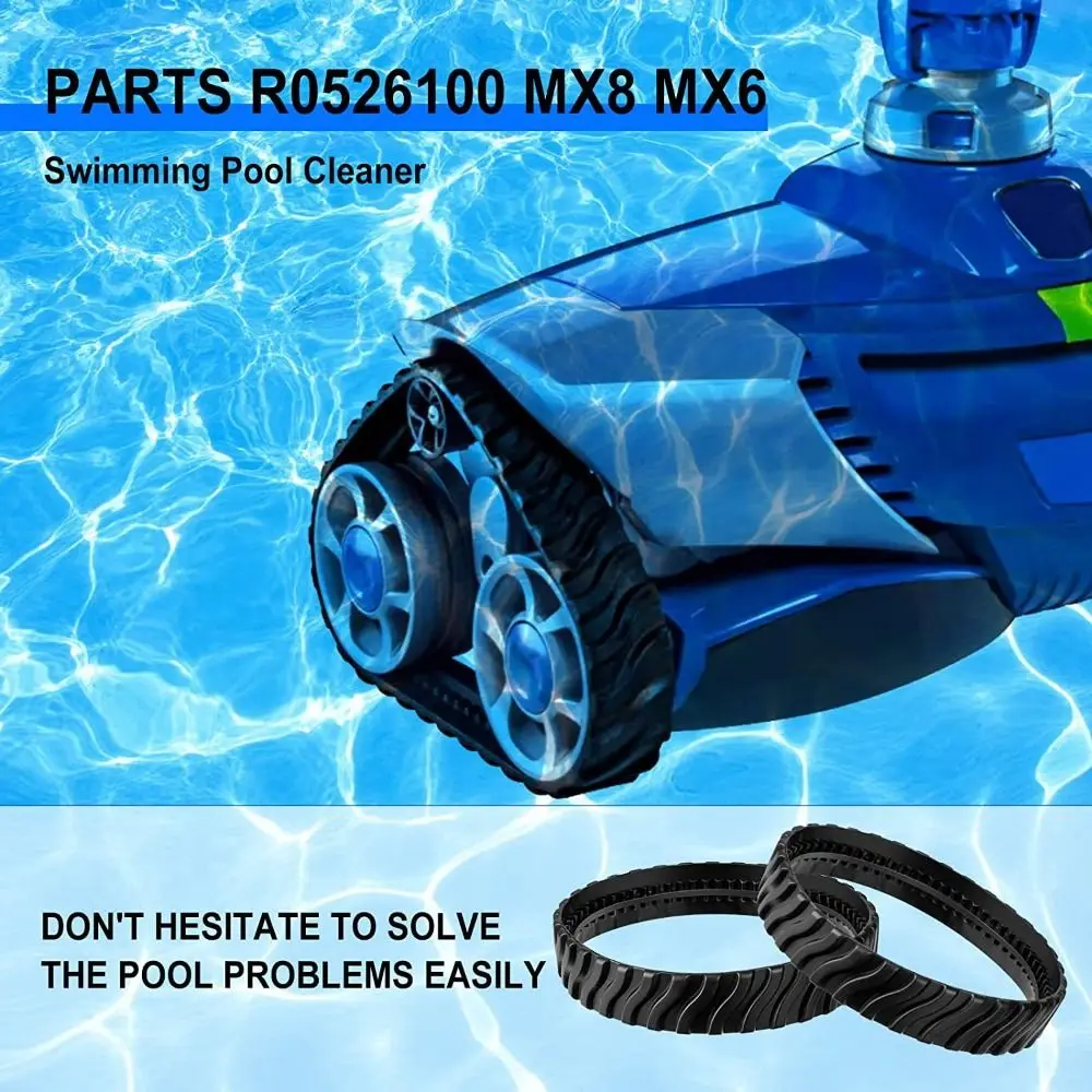 1/2pcs Tracks Tyres Swimming Pool Cleaner Wheel Replace Equipment For Zodiac MX8 MX6 Baracuda R0526100 Cleaning Robot