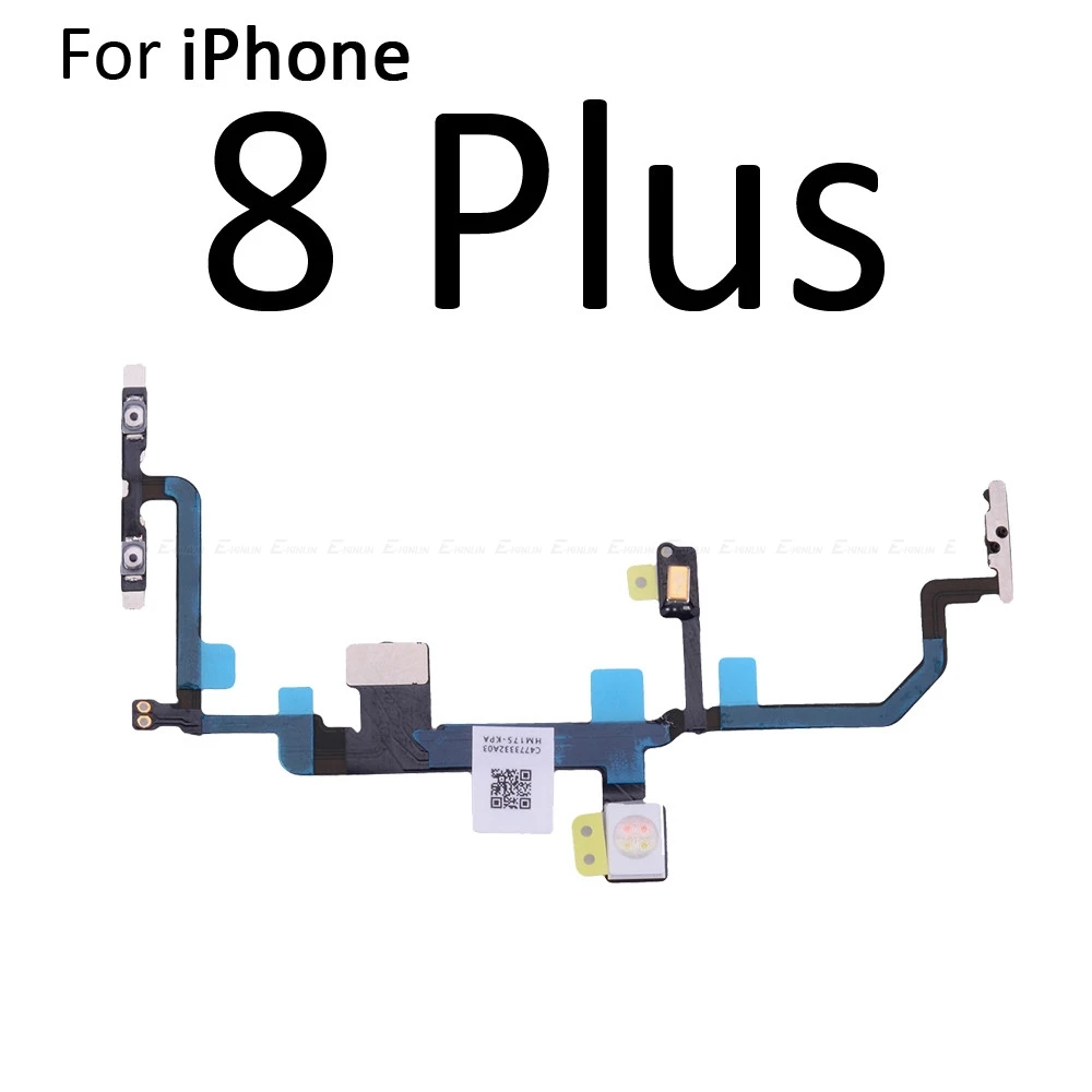 Switch Power ON OFF Key Mute Silent Volume Button Ribbon Flex Cable For iPhone 7 8 Plus X XS Max XR SE 2020 2016 Repair Parts