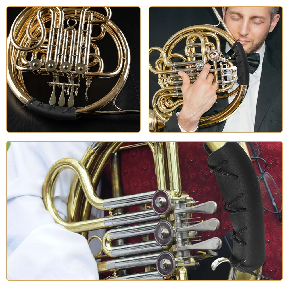 

2Pcs Horn Hand Pad Handles French Protectors Lightweight Portable Practice Performance Scratch Protection Musical Instrument