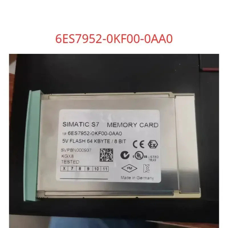 6ES7952-0KF00-0AA0 Used tested ok SIMATIC S7, memory card for S7-400, long design, 5V Flash EPROM, 64 Kbyte 6ES7952 0KF00 0AA0