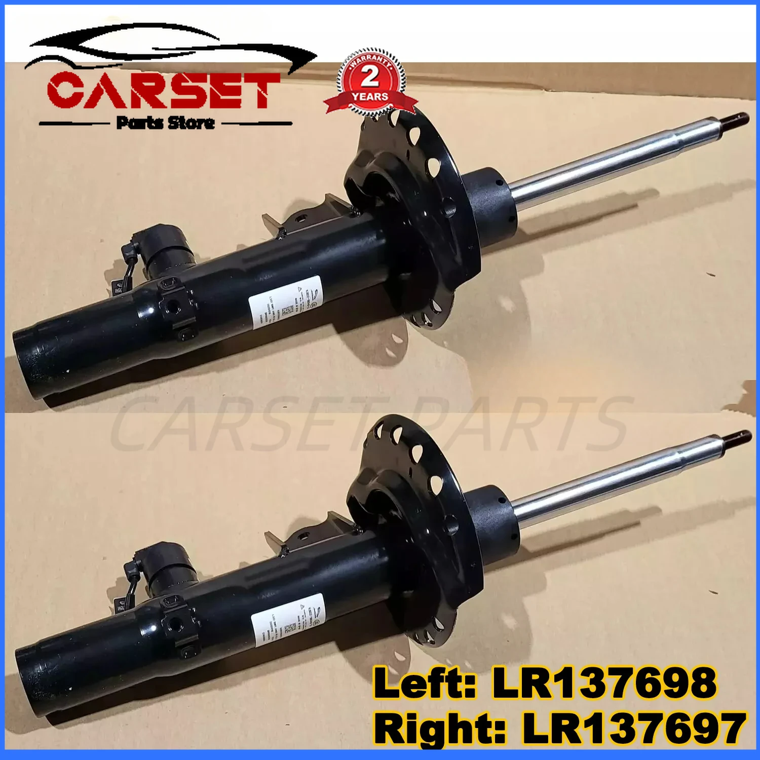 2pcs New Front Shock Absorber  Fit for Range Rover Evoque L551 2020-2023 with Magnetic Damping LR137698 LR137697