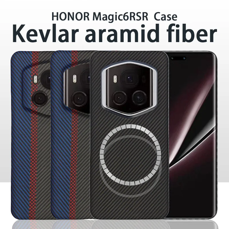 

Prestige Armor Case for HONOR Magic6 RSR, [Magsafe] Half-Body Protective Case with Kevlar Aramid Fiber