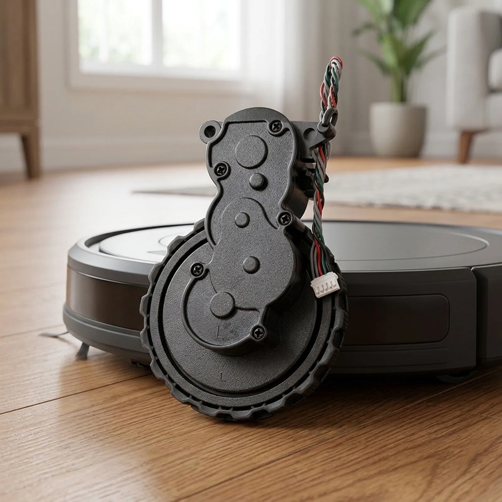 Self-Emptying Wheel Robot Vacuum Wheel Easy Installation Process Enhanced Cleaning Efficiency For V9 Robot Vacuum