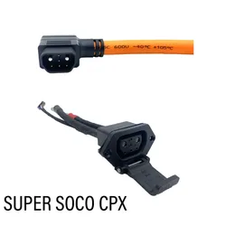 New Fit SUPER SOCO CPX Accessories Round Needle Seat Plug Cord Enhanced For SUPER SOCO CPX