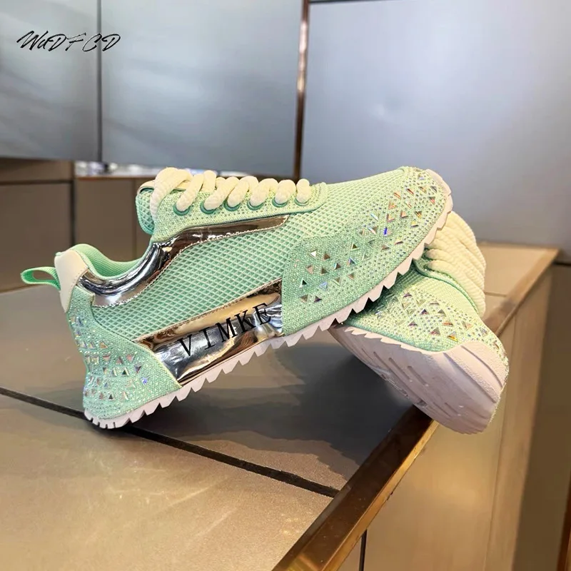 

Массивные кроссовки, мужские дизайнерские блестящие туфли в стиле панк, модные повседневные кожаные сетчатые дышащие кроссовки на увеличенной внутренней платформе