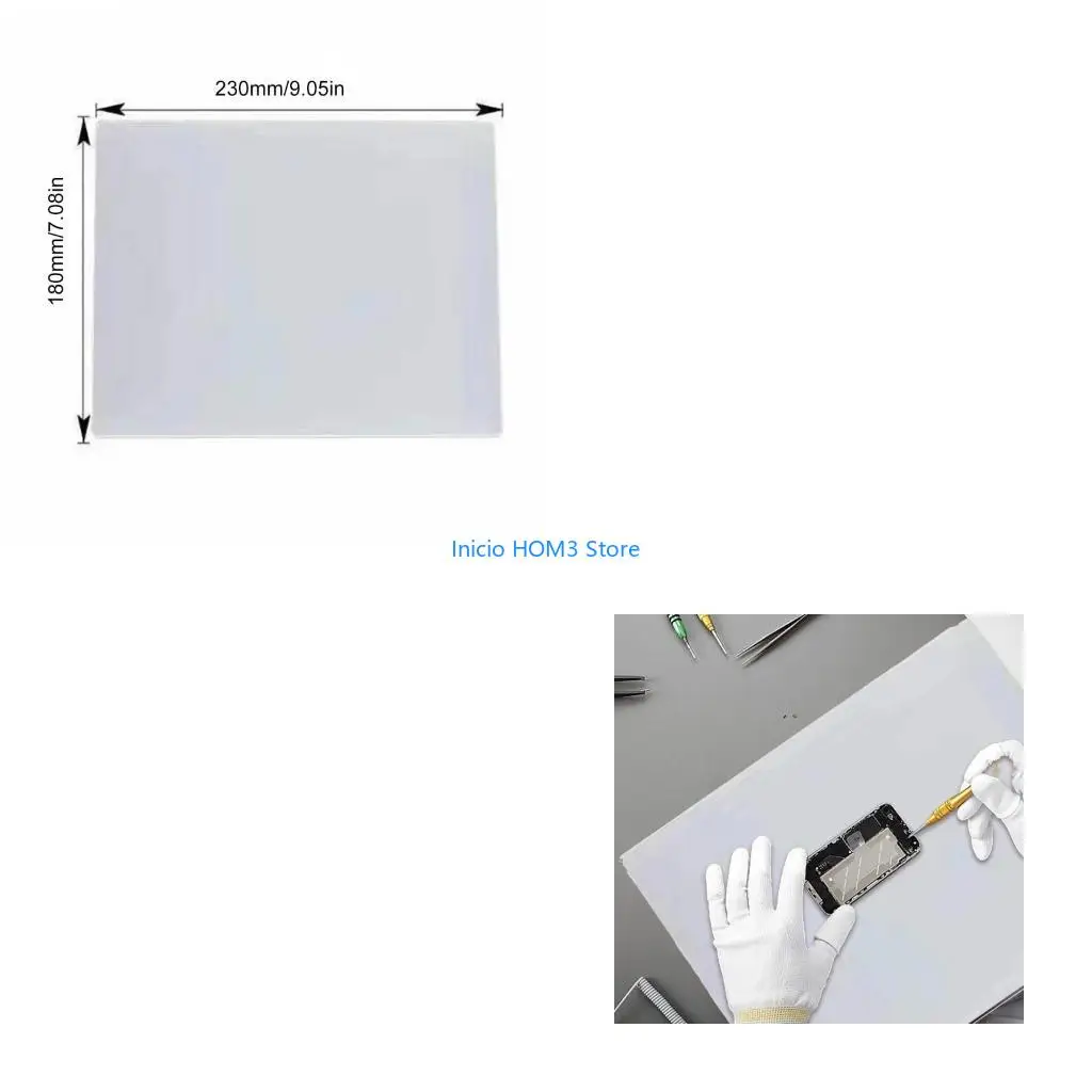 A5YD Big Desk Silicone Mat, Hot Solders Temperature Thermal Insulation Pad 230x180mm