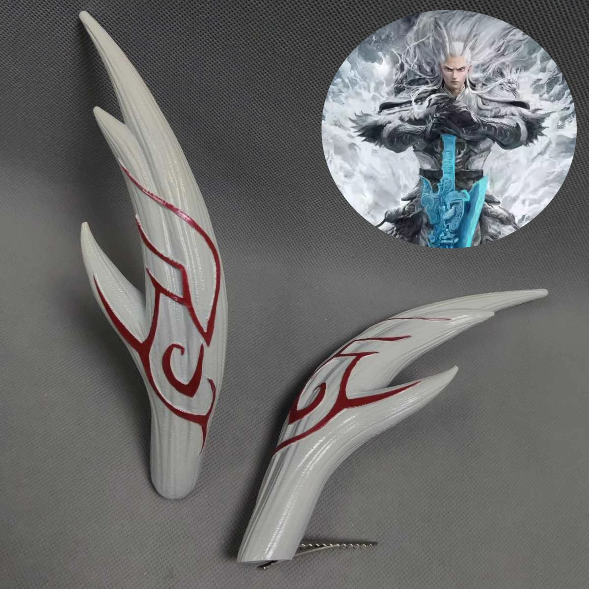 

Anime Nezha Ao Guang Dragon Horn Headwear Props Cosplay Halloween Party Costume Accessory Prop
