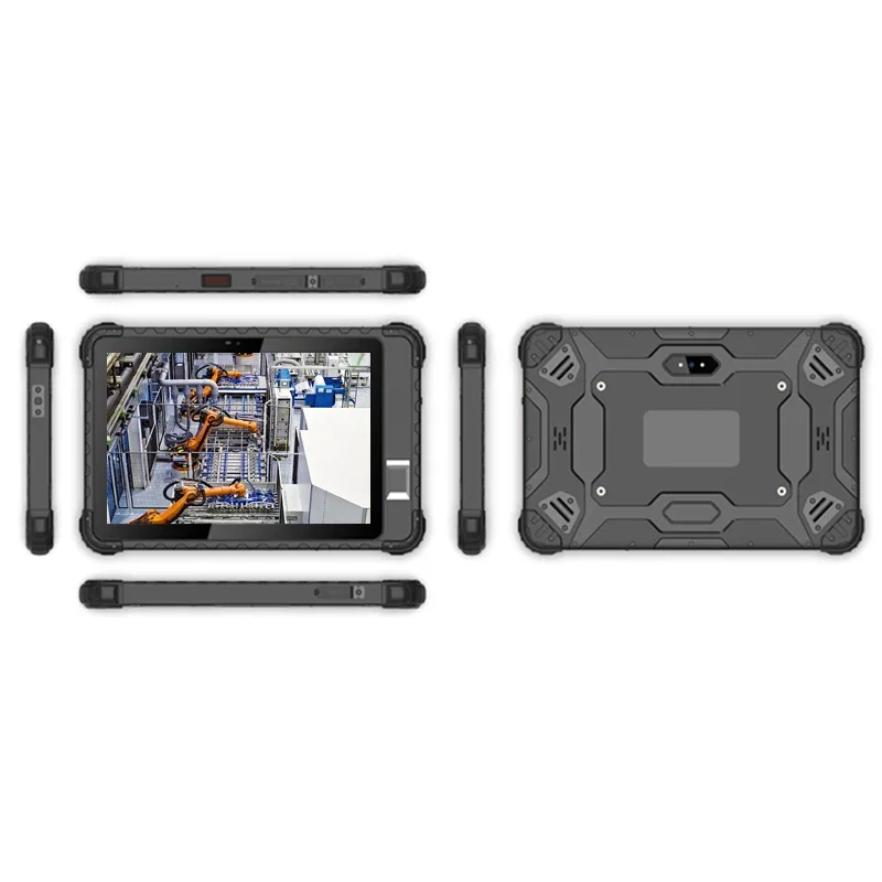 RoRuS10.1inch Touch Screen IP65 Rugged Tablet PC Industrial Computer 3G 4G WIFI+5G ID Finger Touch QR Code Identify NFC Module