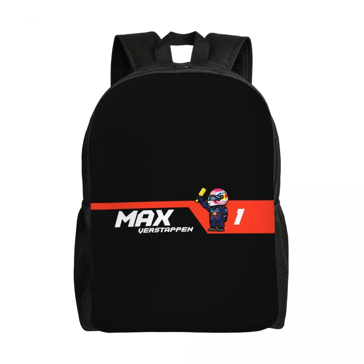 

Индивидуальные рюкзаки для водителя гоночного автомобиля Max Number 1, женские и мужские базовые сумки для книг для школьных сумок для колледжа