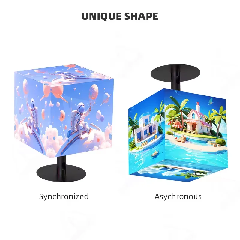 advertising electronic waterproof full-color cube diode board digital screen floor-to-ceiling magic diode display billboard