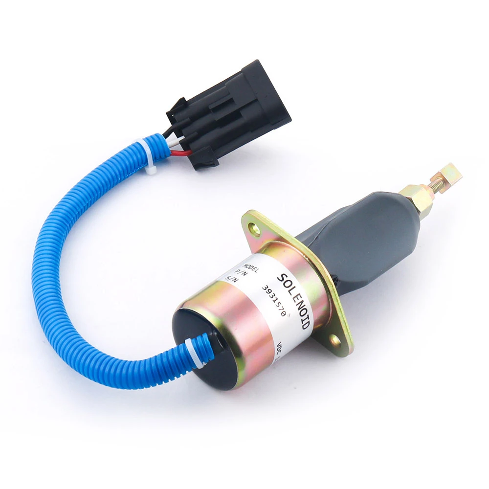 Voor Dodge Diesel Cummins Brandstofuitschakeling Solenoid Kit 3931570 5016244AA 5.9L 1994-1998 met Beugel - Vervangingsonderdeel voor Voertuig