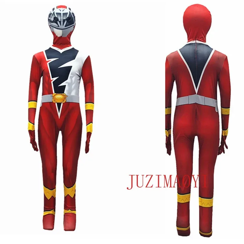Adult Superhero Power Samurai Rangers Fantasia Cosplay Costume Morpher Mighty Jumpsuit Carnival Party