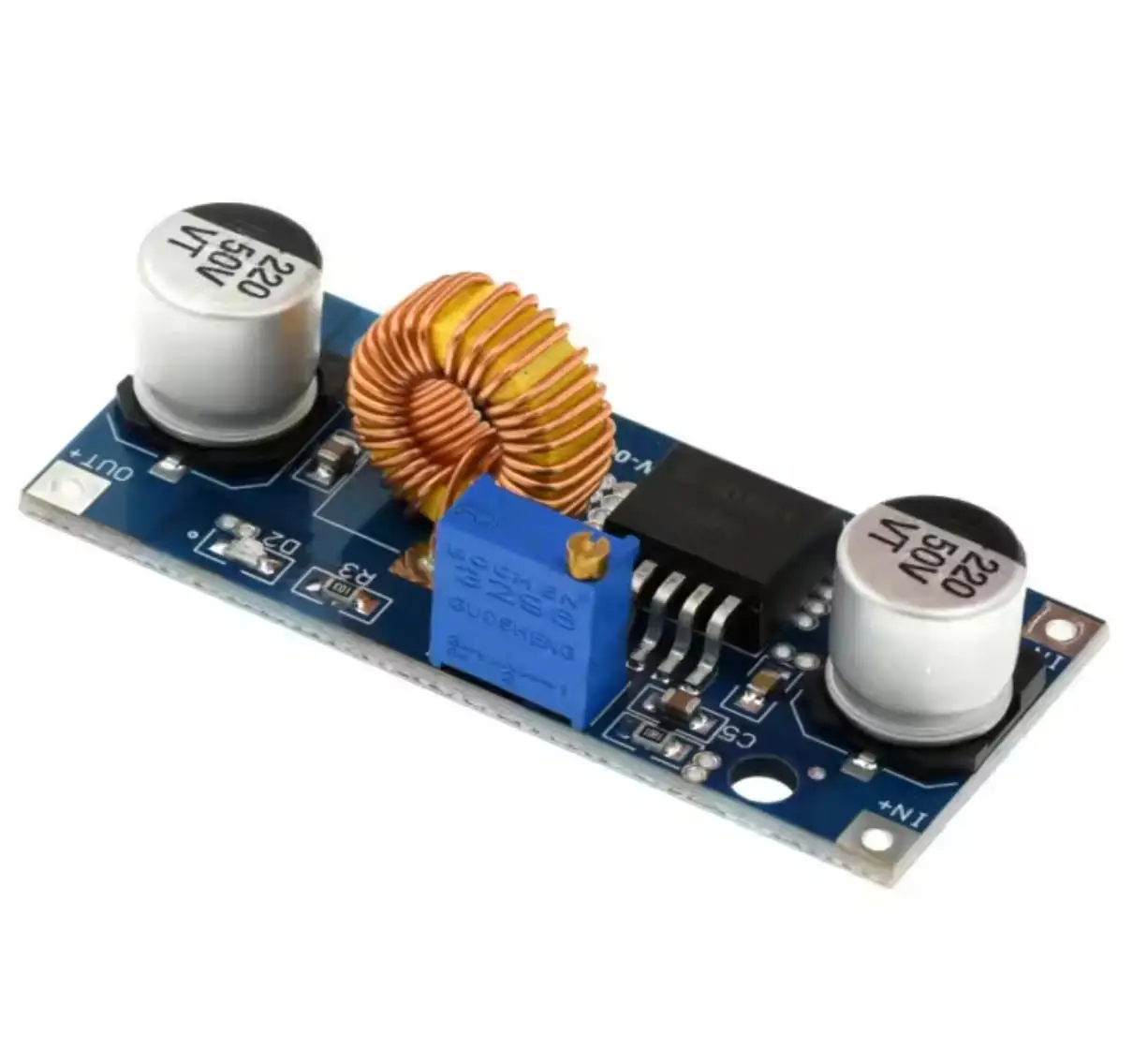 XL4015 5A DC-DC Buck Converter 4-38V to 1.25-36V Adjustable Power Supply Module with Heatsink