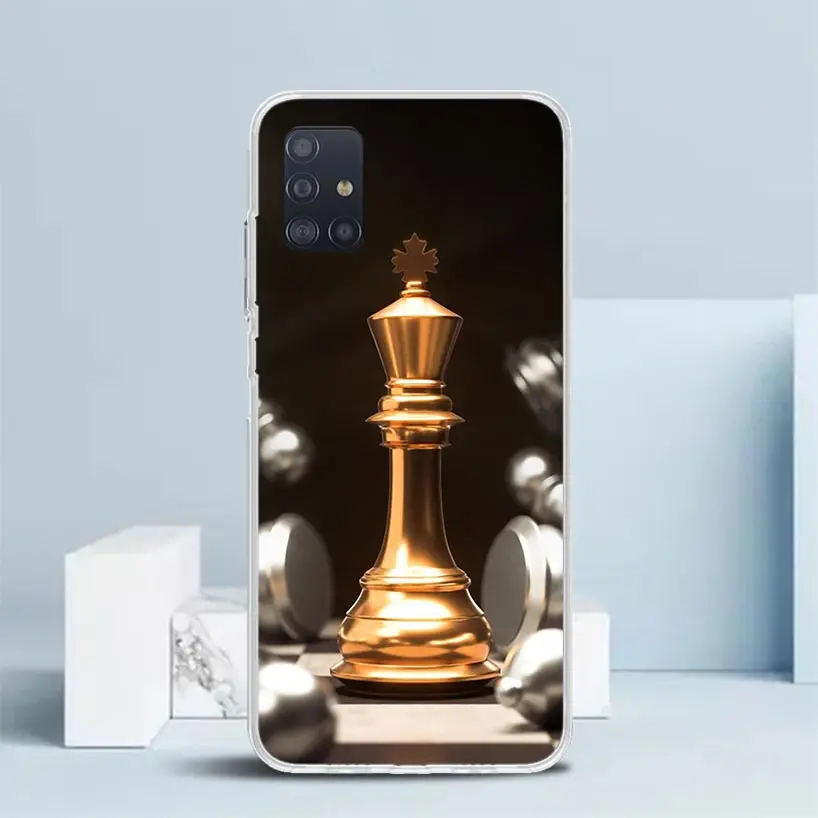 Competitive Chess Game Phone Case For Samsung Galaxy A51 A50S A41 A40 A31 A30S A21S A20S A20E A11 A10S A71 A70 A6 A7 A8 A9 Plus