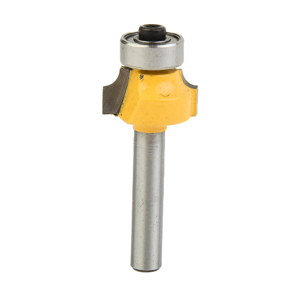 4pcs 6mm Shank Round Over Router Bit Set Carbide Tipped Bead For Edge Forming For Woodworking Plywood Hardwood Softwood