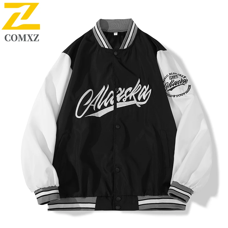 2025 Autumn New Men's Loose - Fit Korean - Style Trendy Baseball Jacket Versatile Outerwear for Men Ideal for Autumn Wear